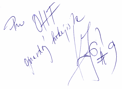 Podpis doktora Jiho Hee vlastn rukou :-)